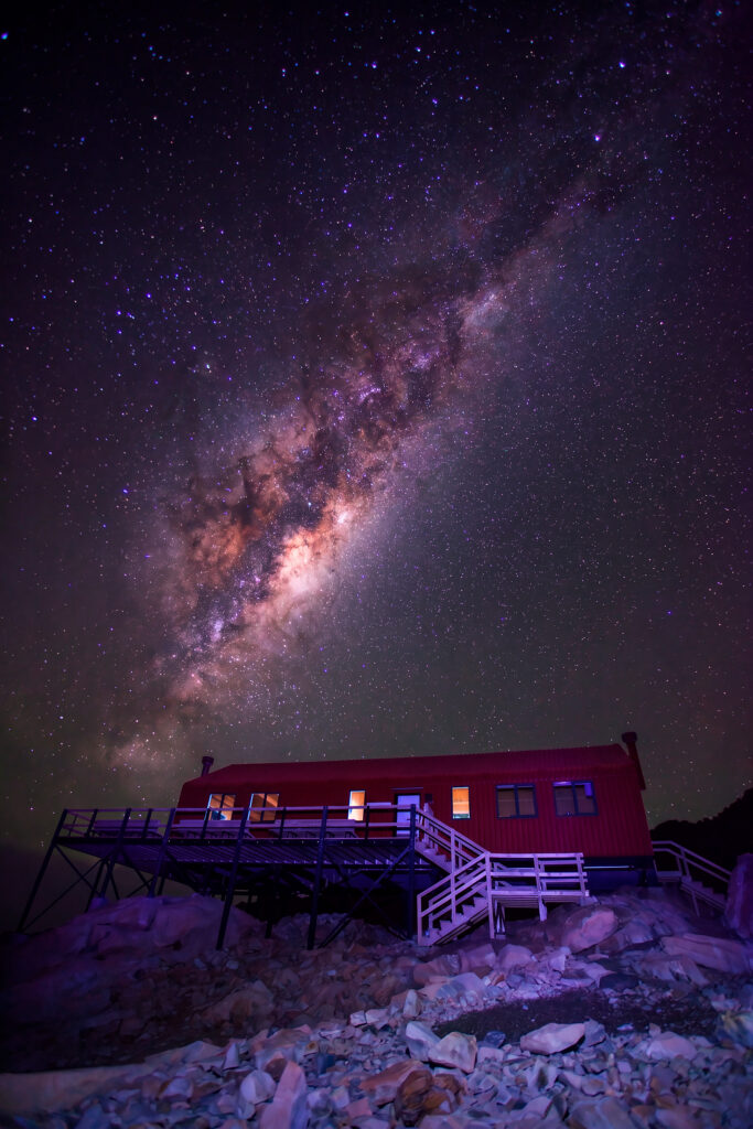 Milky Way over Mueller Hut